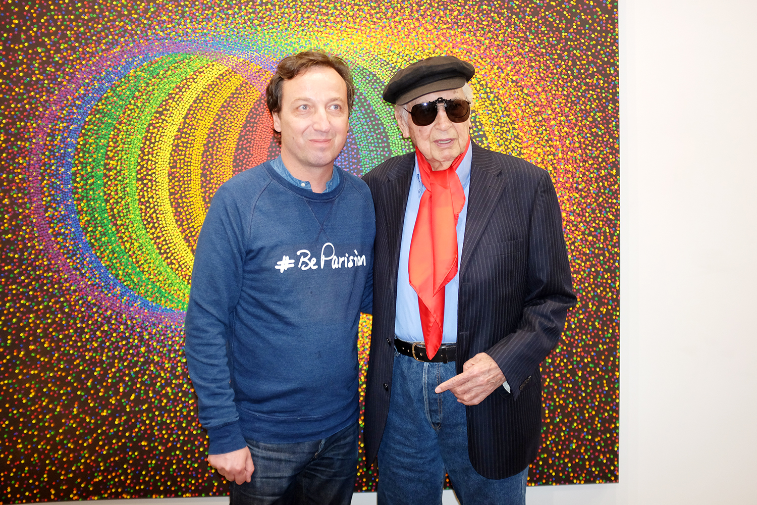 Julio Le Parc et Emmanuel Perrotin, New York 2016