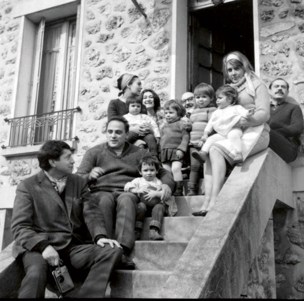 Avec les familles Demarco, Sobrino, Le Parc et Horacio. Antony, 1963