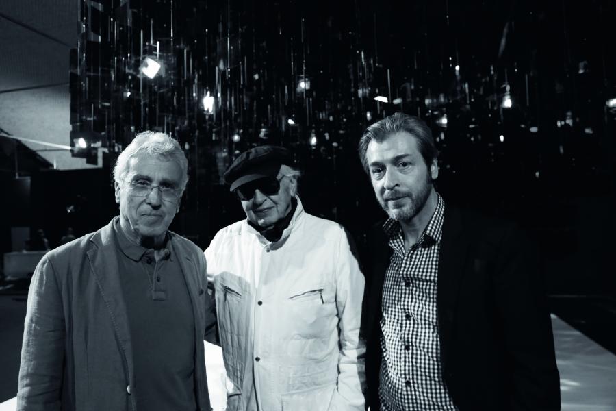 Avec José Texeira Coelho et Yamil, Curitaba, 2015