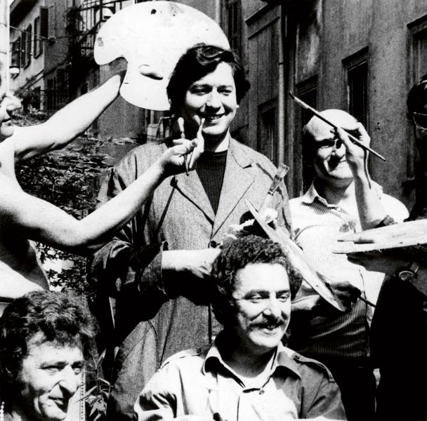 Avec Stein, Morellet, Boriani, Colombo, Milan, 1971