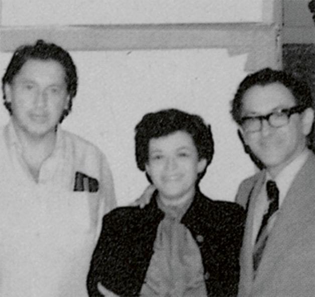 Avec Malvina et Raphael Lemor, Lima, 1979