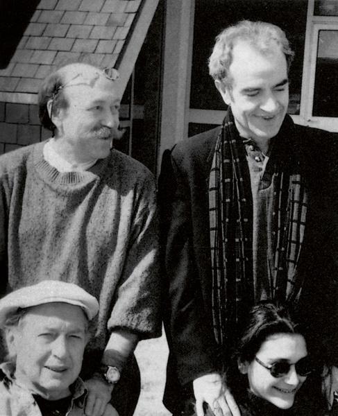 Avec Michel Le Brun, Jean-Louis Pradel et Roxanna, La Brenne, 1995