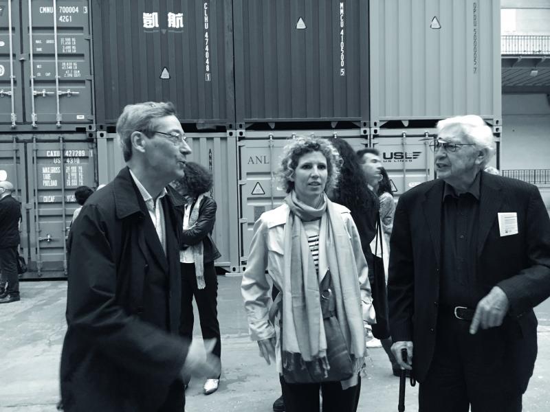 Avec Alfred Pacquement et Daria de Beauvais, Paris, 2016