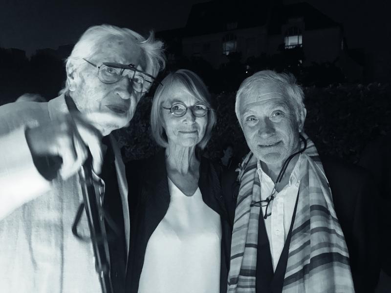 Julio Le Parc, Françoise Nyssen, Jean-Paul Capitani, Perrotin, 2018