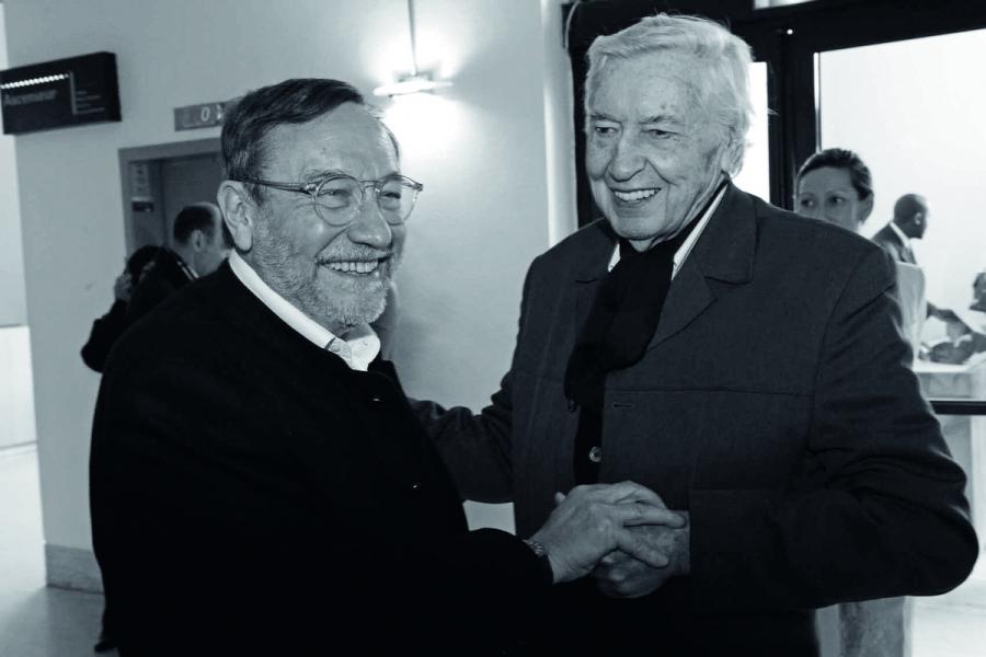 Avec Serge Lemoine, Paris, Grand Palais, 2013