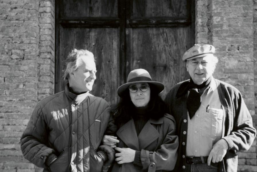 Avec Martha et Fromanger, en Toscane, 1994