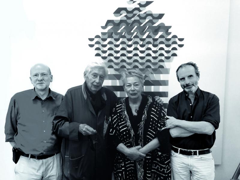 Avec Jacques Clerc-Renaud, Colette Lambrichs, Philippe Thureau- Dangin, Cachan, 2018