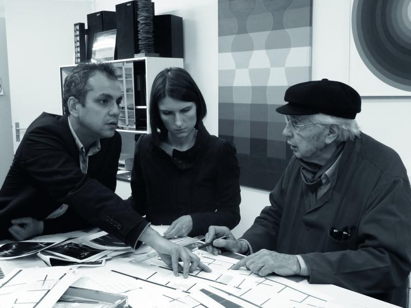 Avec Guillaume Désanges et Hélène Guenin, Cachan, 2011