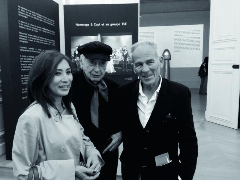 Avec Yumiko et Roberto Plate, Paris, 2013
