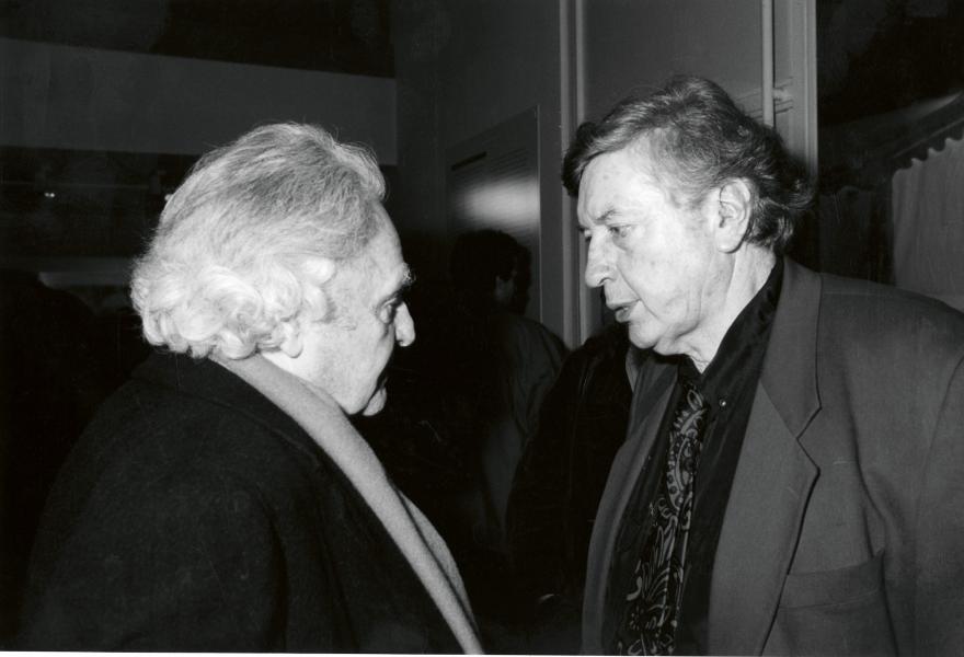 Avec Frank Popper, Paris, 1996
