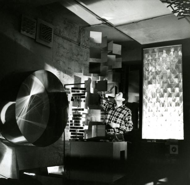 Julio Le Parc, atelier du GRAV, Paris, 1962